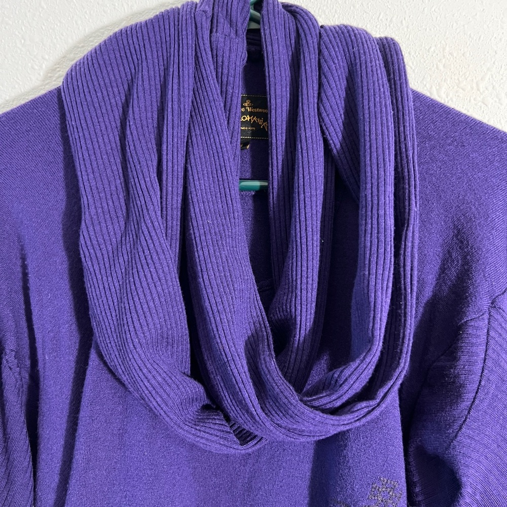 Vivienne Westwood Anglomania High-low Sweater Jumper with attached scarf